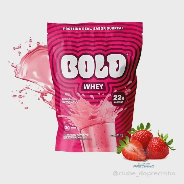 Bold Whey Mousse de Morango 900g Mercado Livre