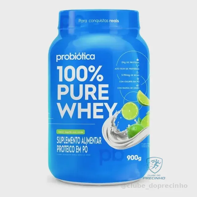 Whey 100% Pure Probiotica Iogurte com Limão 900g Mercado Livre