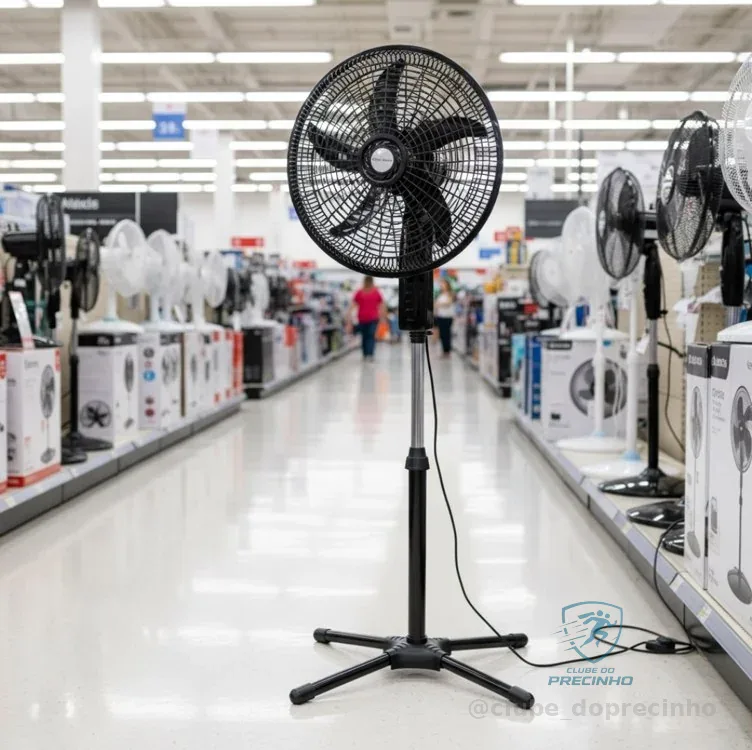 HEPTA WORLD Ventilador de Coluna, Resfriamento, Silencioso, Design Slim para Casa Escritório (PRETO, 220V, 1011)