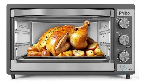 Forno Elétrico Philco 50l Dupla Resistência Pfe52p 127v Preto
