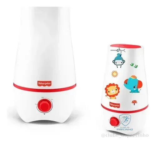 Umidificador de Ar Ultrassônico 2,2L Bivolt Automático Fisher Price - HC055
