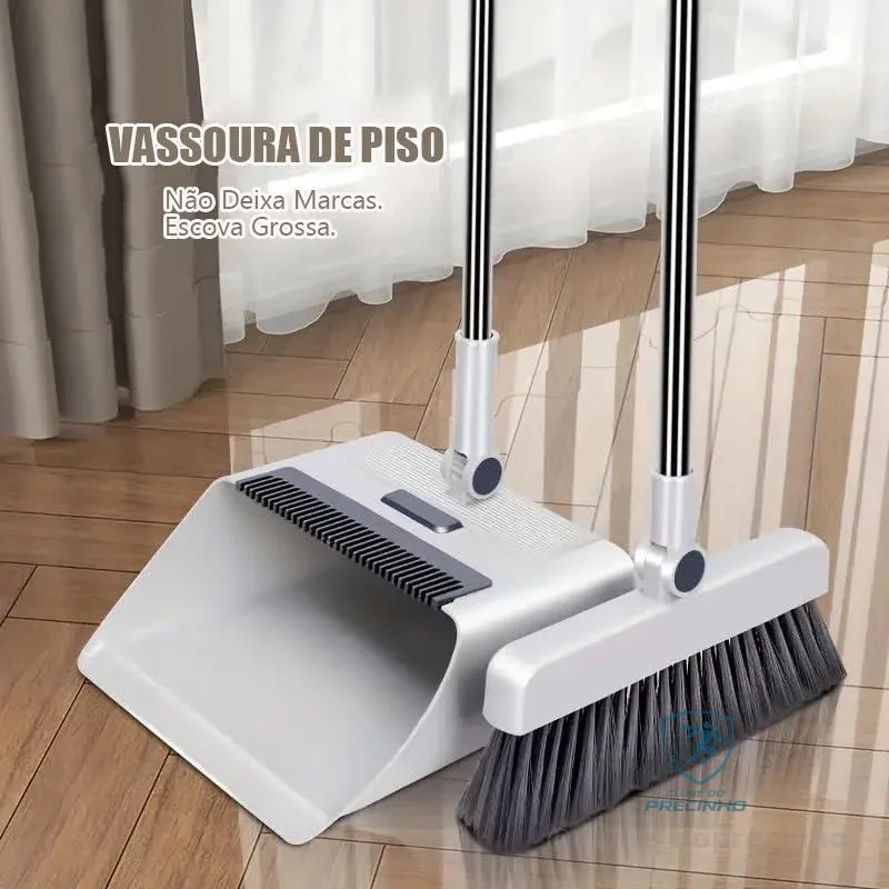 4 em 1 Conjunto de Vassoura e Pá Revolucionário - Limpeza Rápida e sem Sujeira! O conjunto de vassouras 4 em 1 Shopee