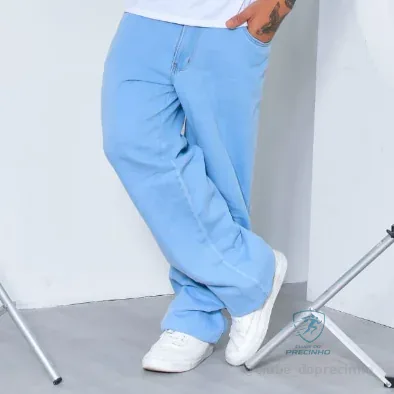 Calça jeans balão unisex dazzling boca larga estilo skate ref: CÇBL-1 Shopee