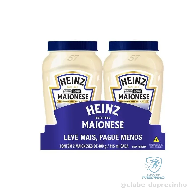 Heinz Pack Maionese Tradicional, 400G - 2 unidades