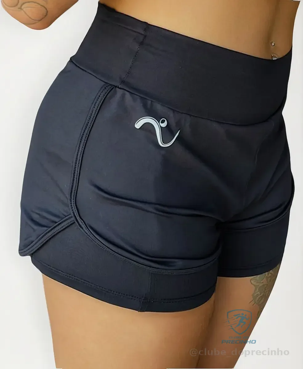 Shorts 2 Em 1 Feminino Treino Snugg
