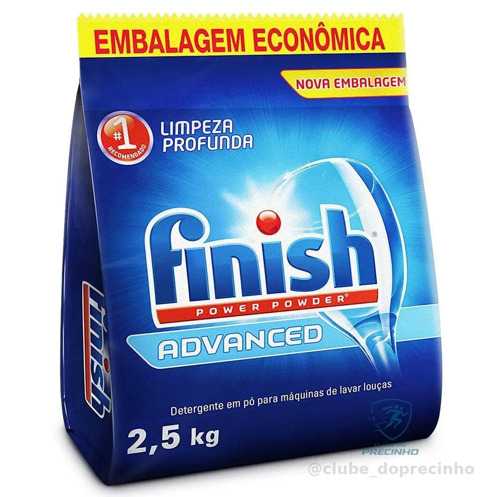 Finish Power Powder Advanced Detergente para Lava Louças em Pó 2,5kg