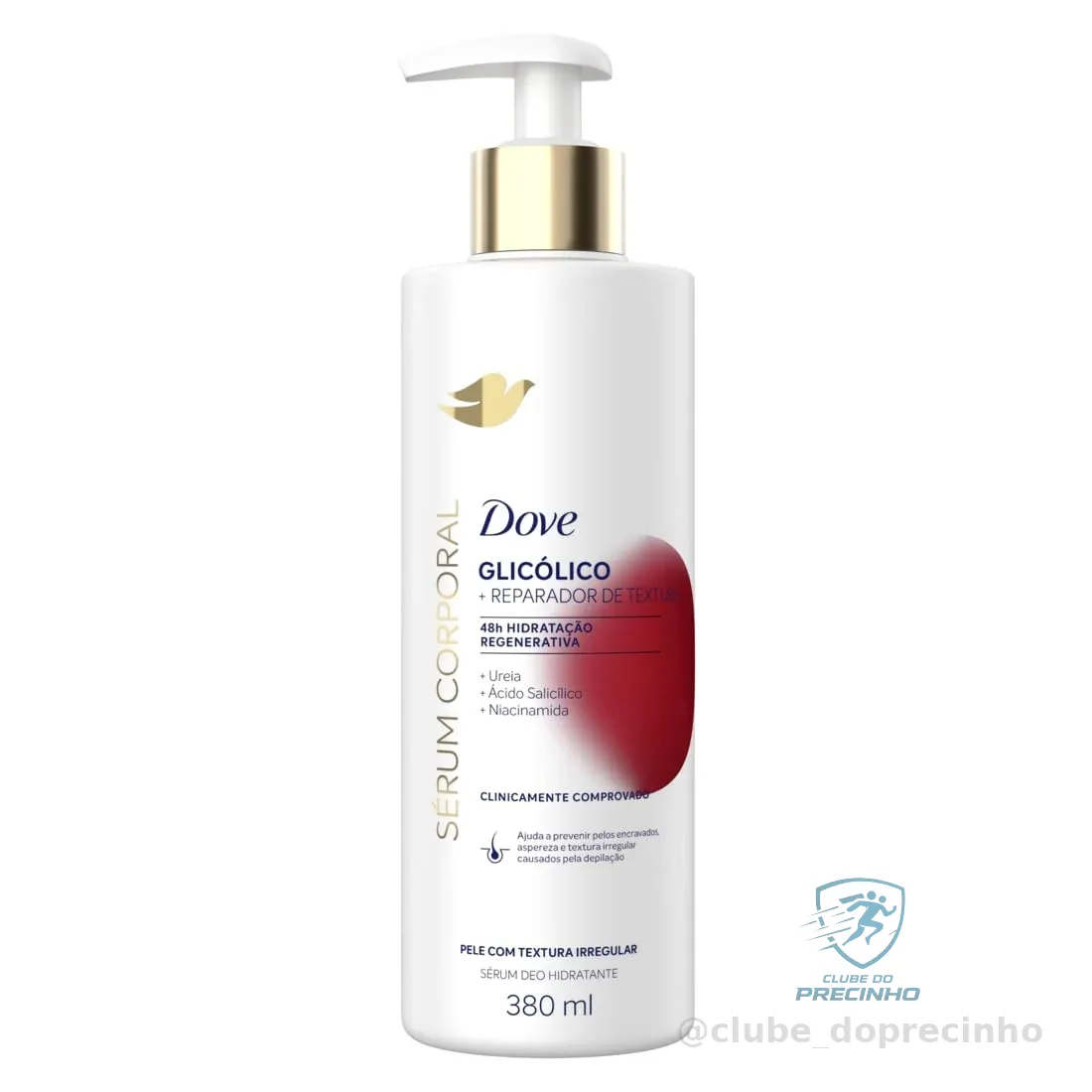 Dove Hidratante Sérum Corporal Glicólico + Reparador de Textura 380ml