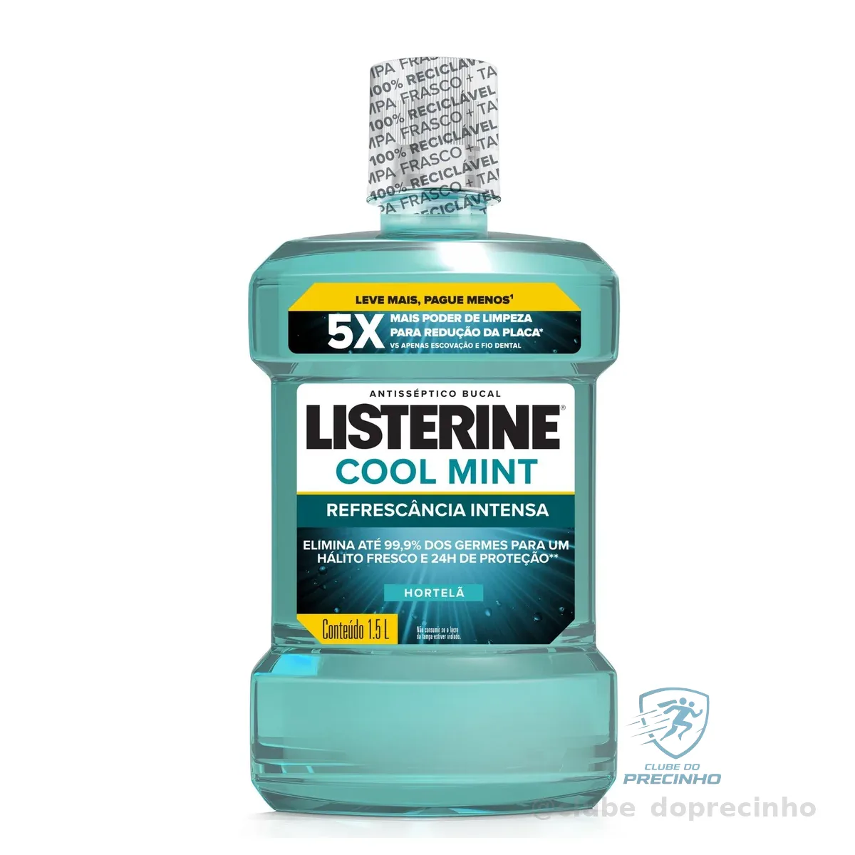 Listerine Enxaguante Bucal Cool Mint, 1,5L