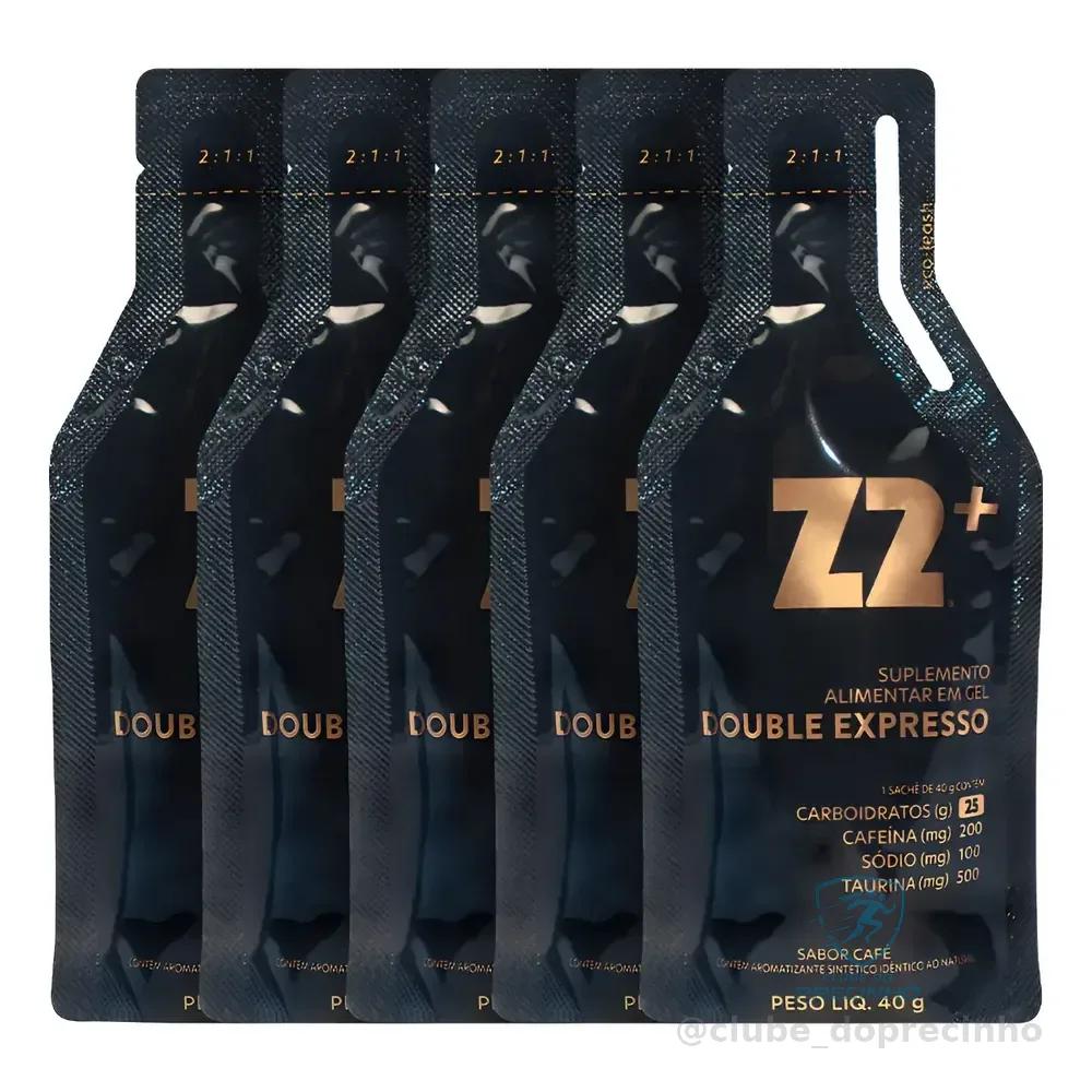 Energy Gel Z2+ Double Expresso Box 10 Unidades Sachê 40g Double Expresso