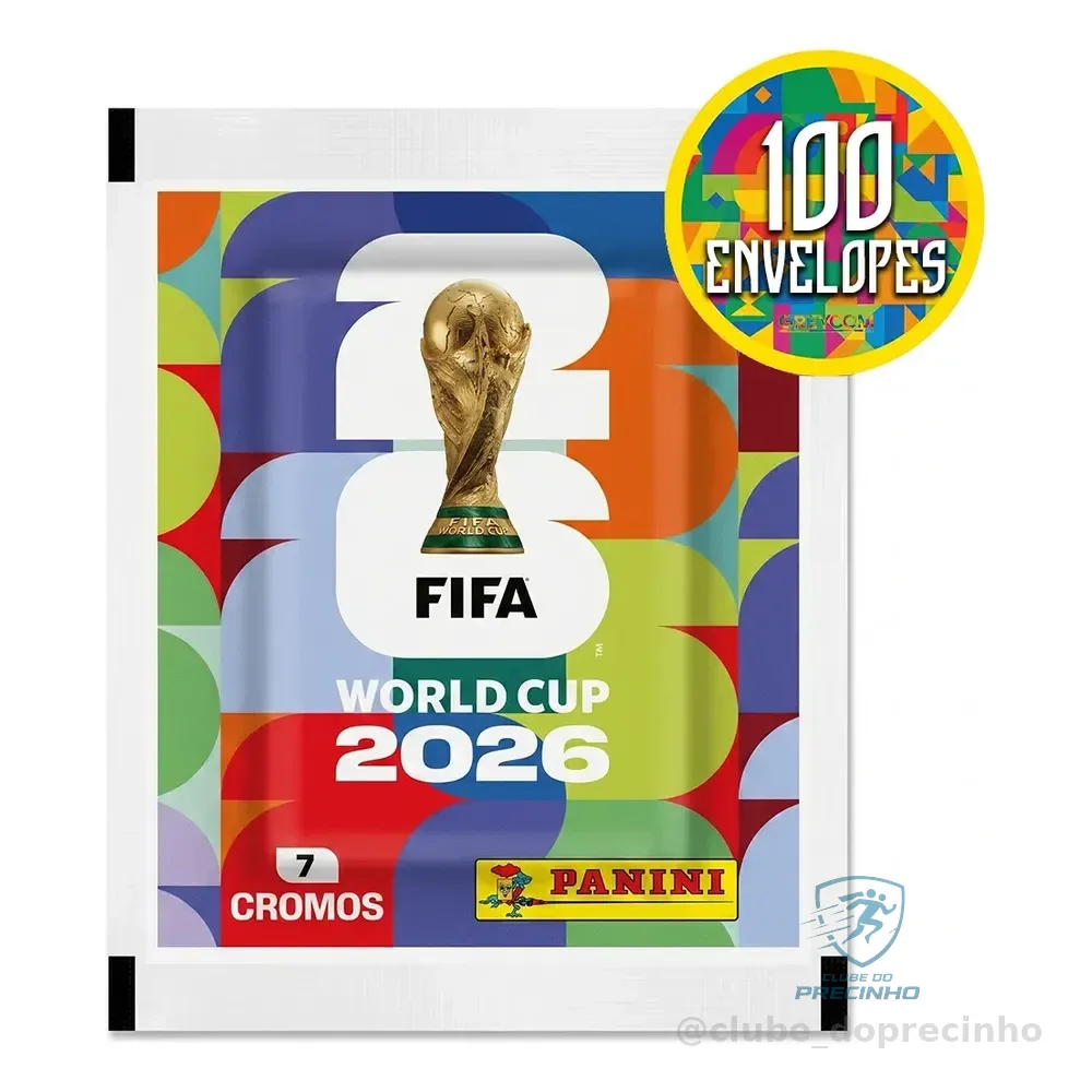 Kit 700 Figurinha Do Álbum Copa Do Mundo 2026- 100 Envelopes