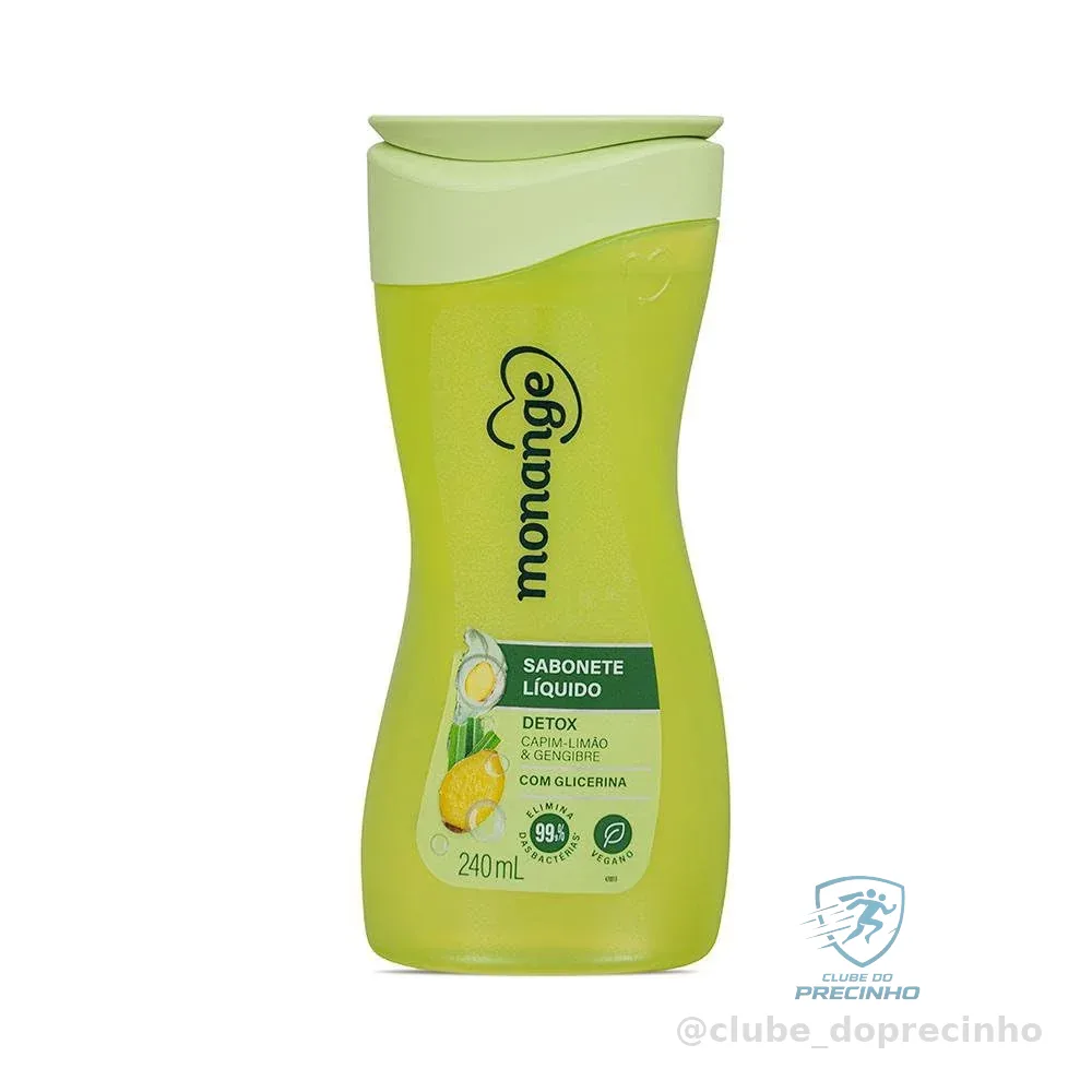 Monange Sabonete Líquido Detox 240Ml