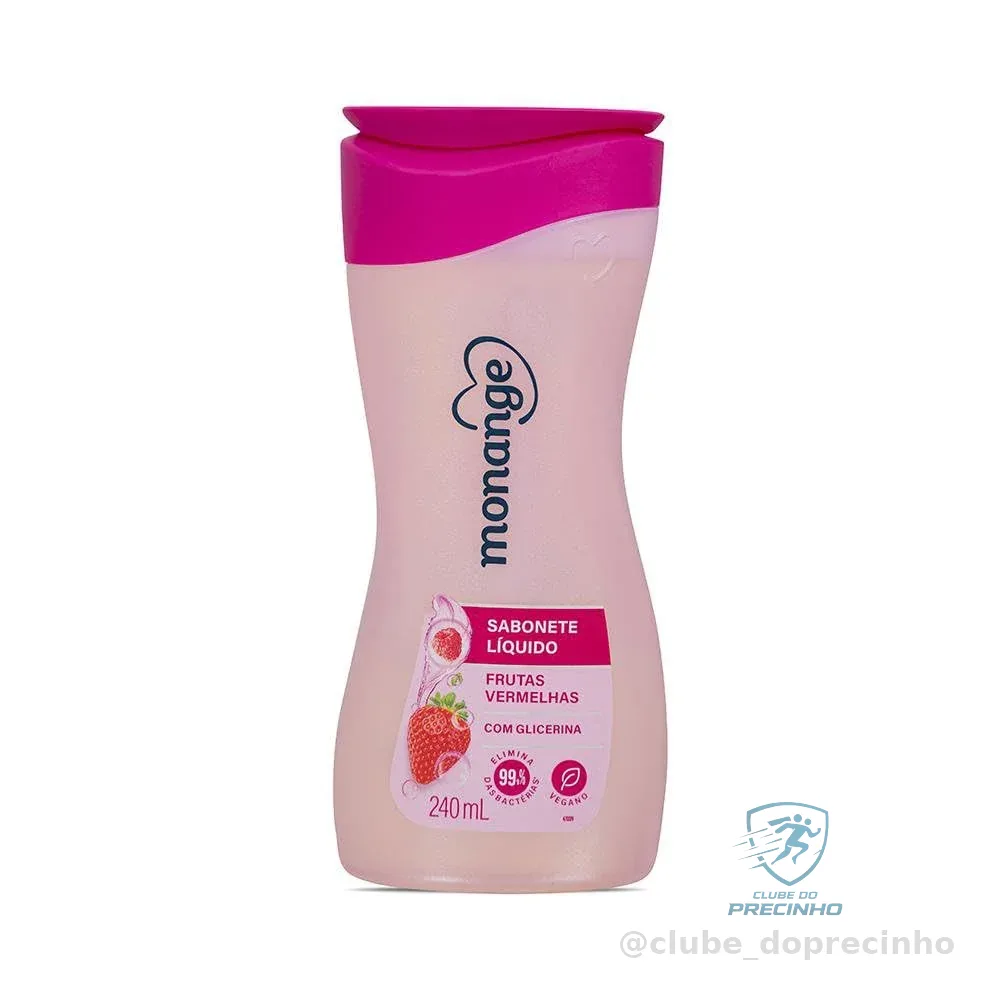 Monange Sabonete Líquido Frutas Vermelhas 240Ml