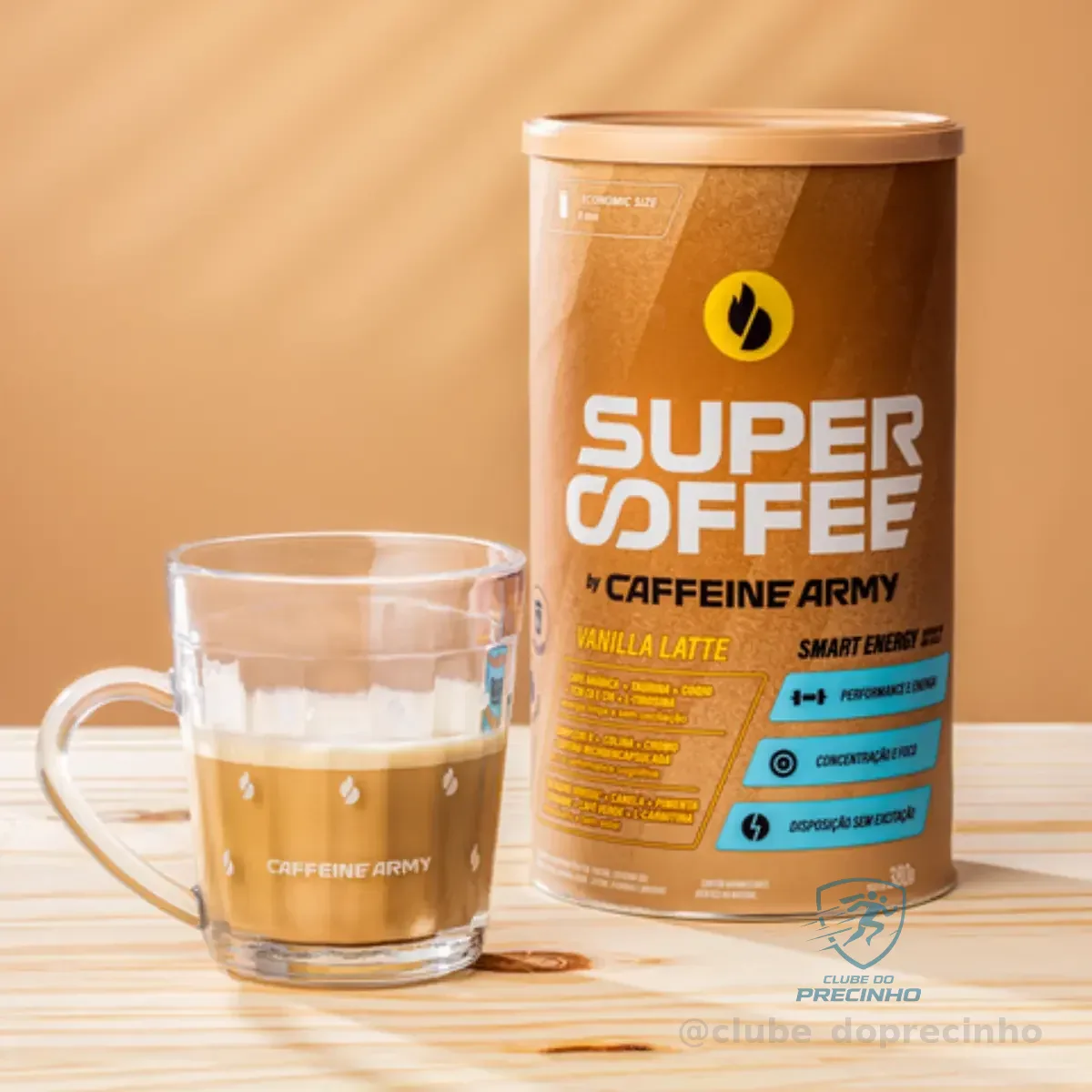 Supercoffee Vanilla Latte - Economic Size (380g) - Caffeine Army Baunilha