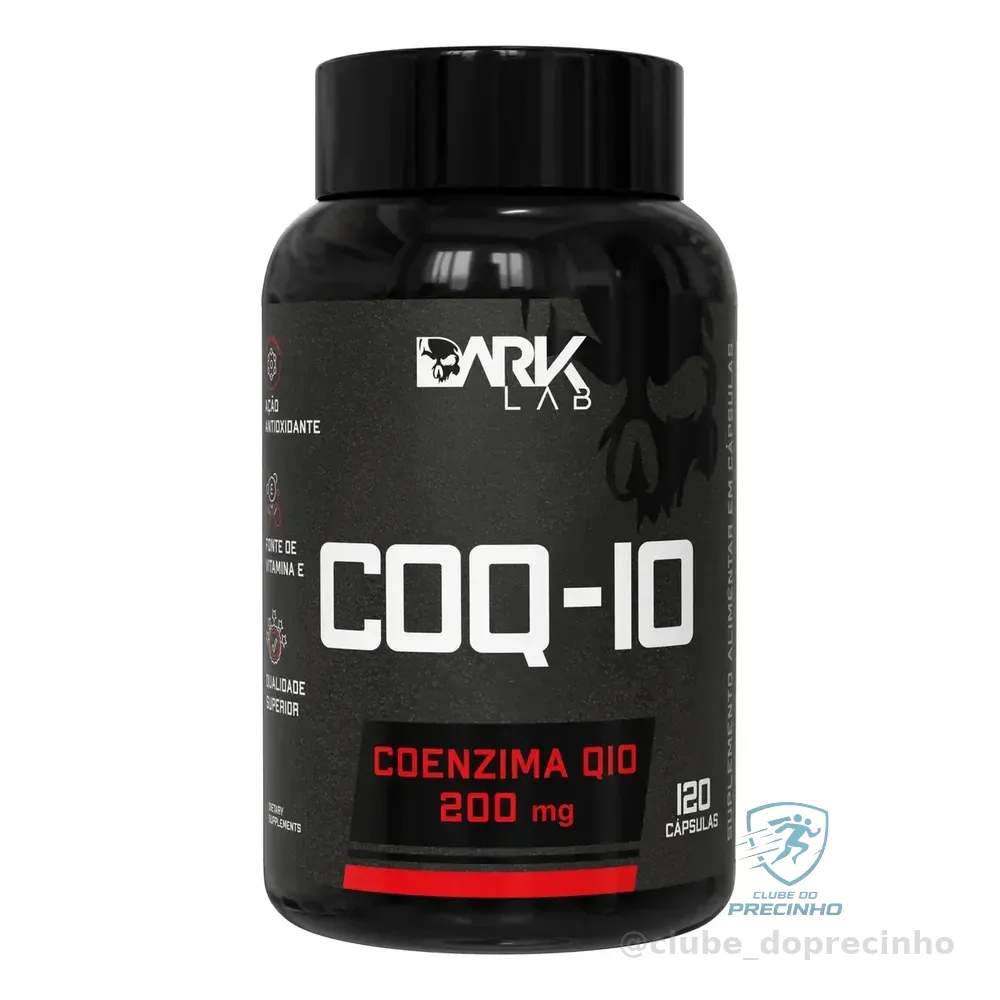 Coenzima Q10 200mg Por Porção 120 Cápsulas Dark Lab Sem Sabor
