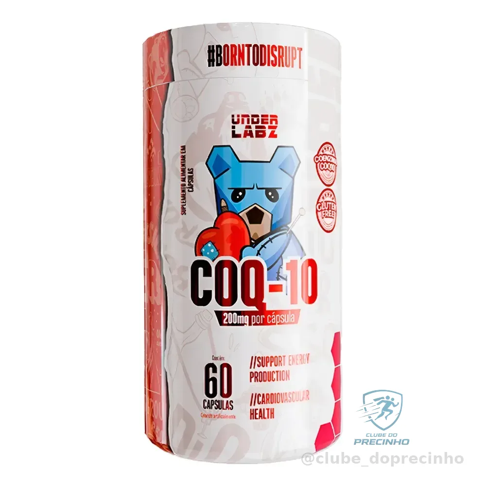 Coenzima Q10 Under Labz Coq10 200mg Por Cápsula 60 Cáps Coenzima Q10 200mg 60 Cáps