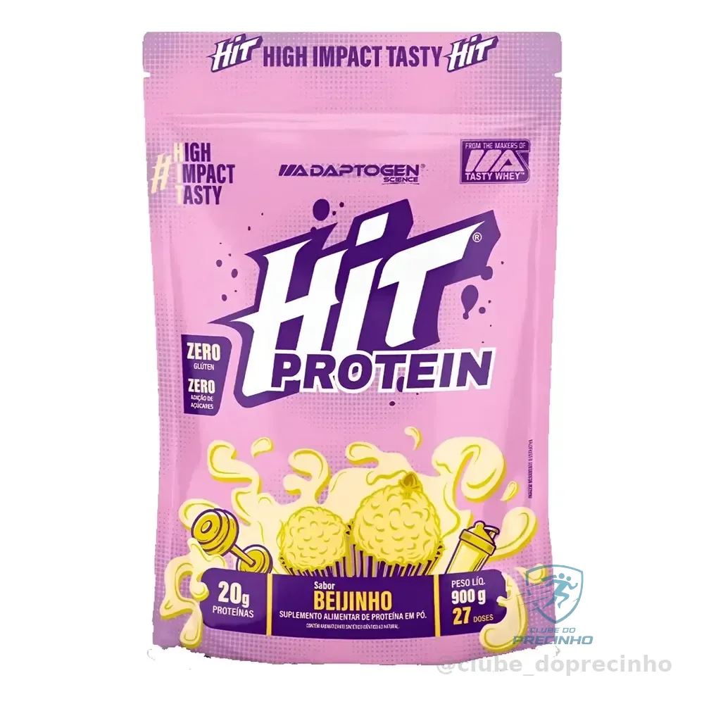 Hit Protein Suplemento Alimentar 900g - Adaptogen Science Sabor Beijinho