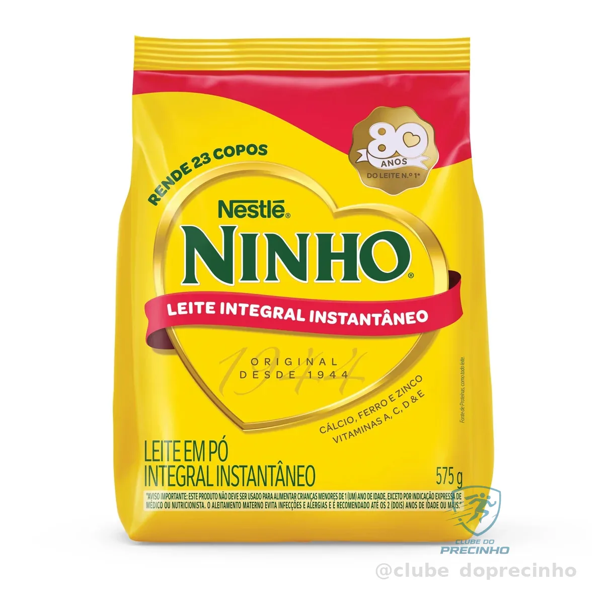 Leite em Pó Ninho Integral Instantâneo Sachê 575g