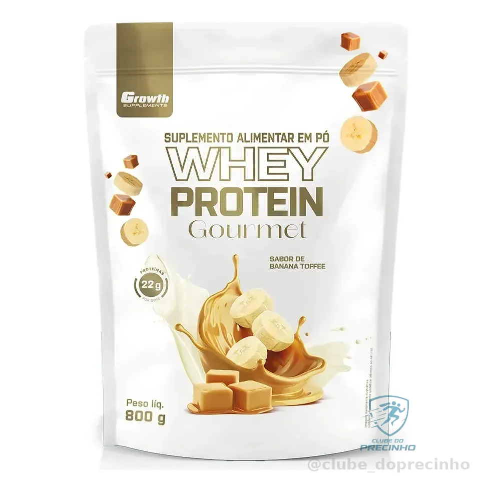 Whey Protein Gourmet 800g Growth Supplements - Banana Toffee Banana Toffee