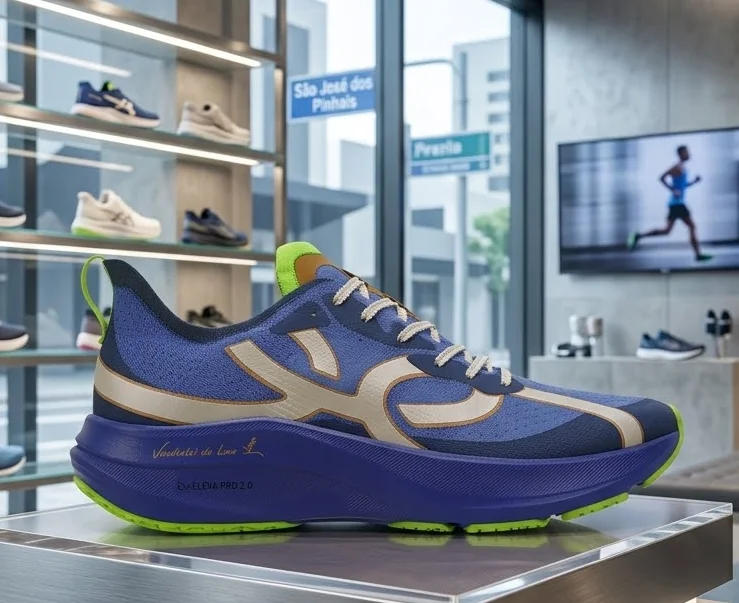 Tênis Unissex de Corrida Corre 4 Vanderlei Olympikus Azul