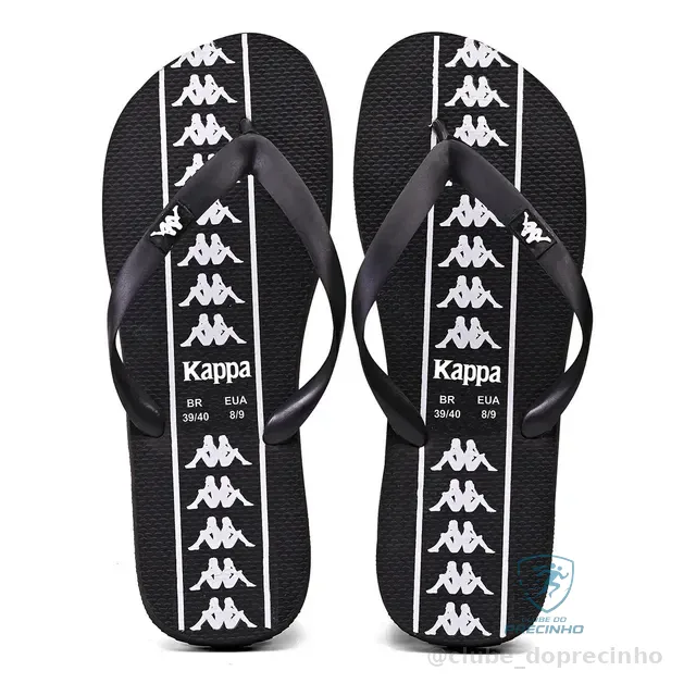 Chinelo Kappa Beach Adulto Unissex Em Borracha