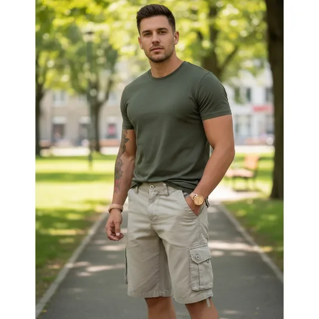 Bermuda Cargo Brim  6 Bolsos - 5 Cores 