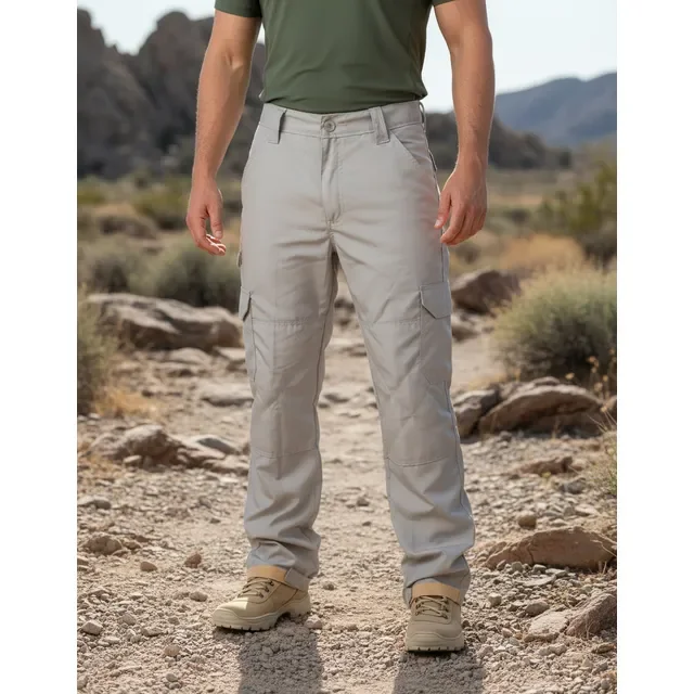 Calça Cargo Tática Militar Masculina Poly 6 Bolsos Reforçada