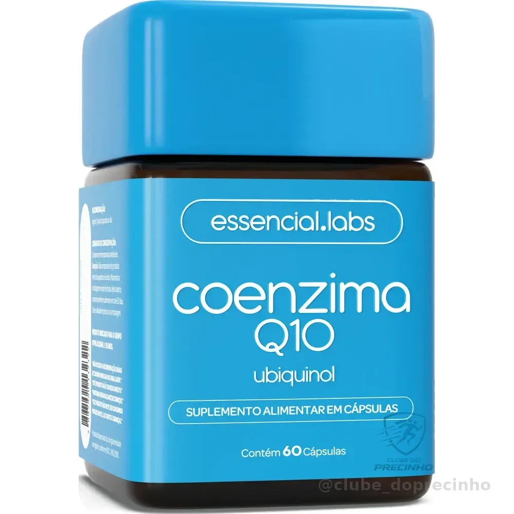 Coenzima Q10 Ubiquinol 100mg Por Cápsula - 60 Cápsulas - Fórmula Concentrada Com Matéria-prima Importada Sem Sabor