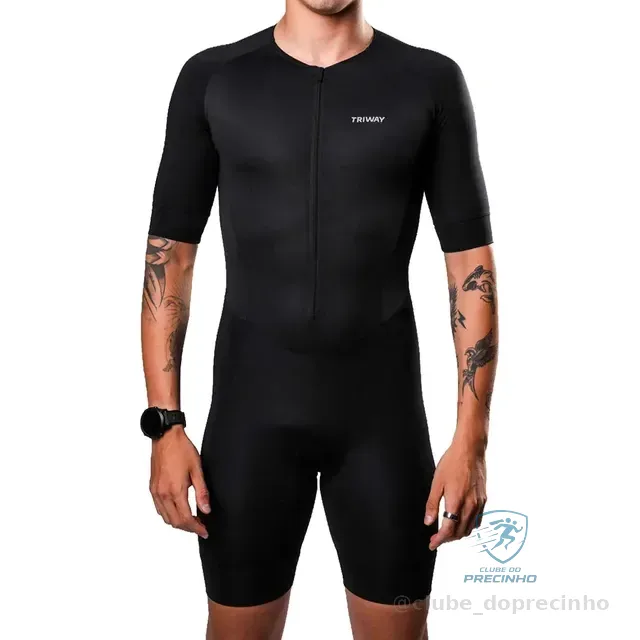 Macaquinho Triathlon Triway Sports Sprint Black Masculino