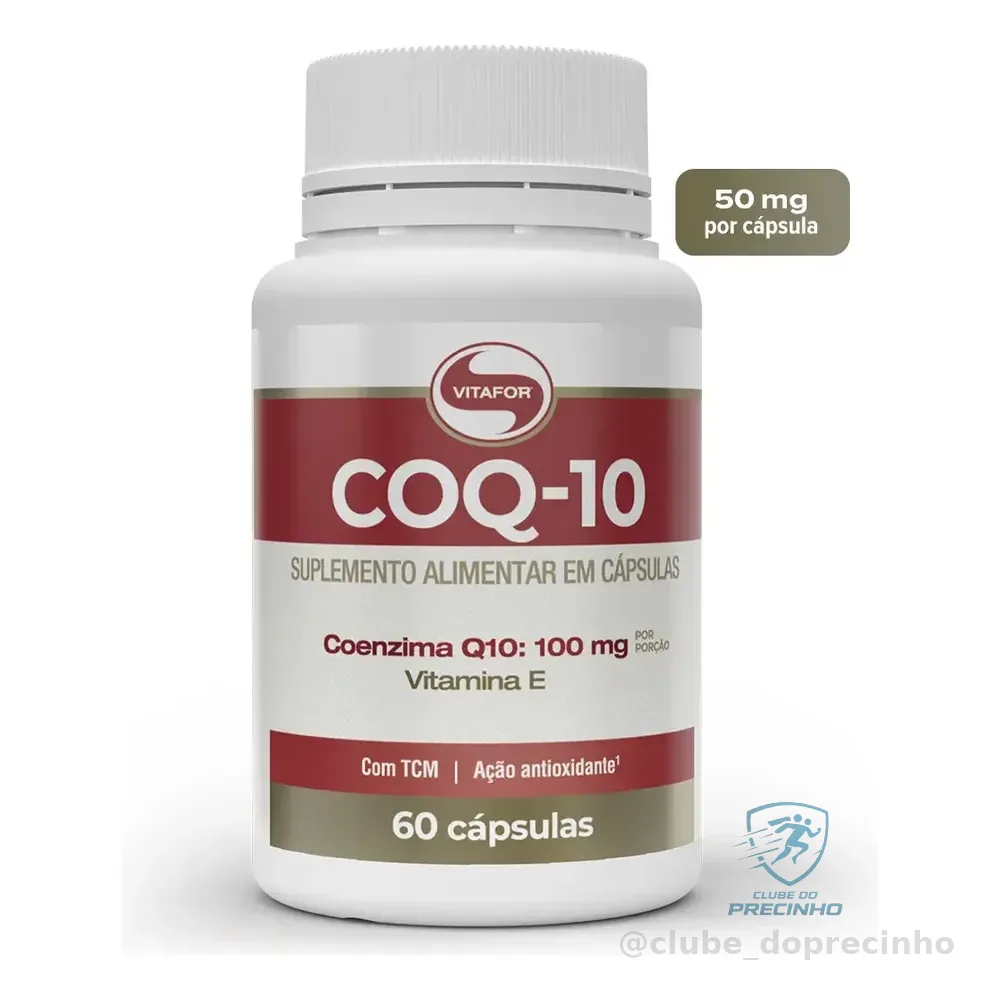 Coenzima Q10 100mg 60 Cápsulas Vitafor Sem Sabor
