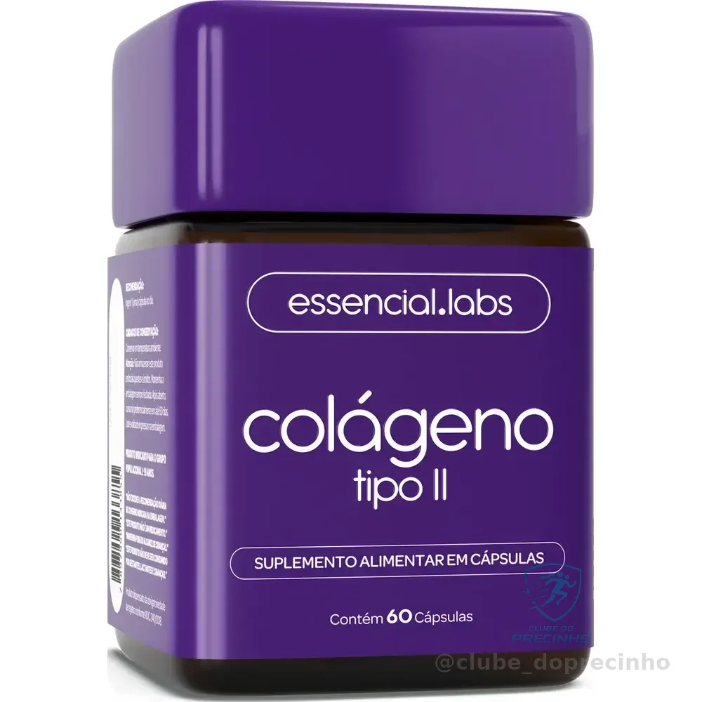 Colágeno Tipo 2 Com 45mg - Fórmula Exclusiva Para A Articulação Com Máxima Concentração E Biodisponibilidade - 60 Cápsulas Sem Sabor