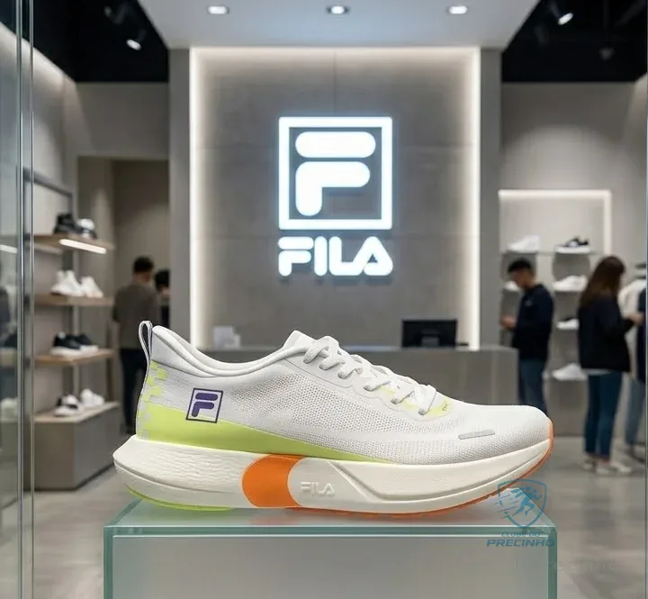 Tenis Fila Kr7 Pro Speed Tech Feminino Branco E Verde Branco - 34 ao 40