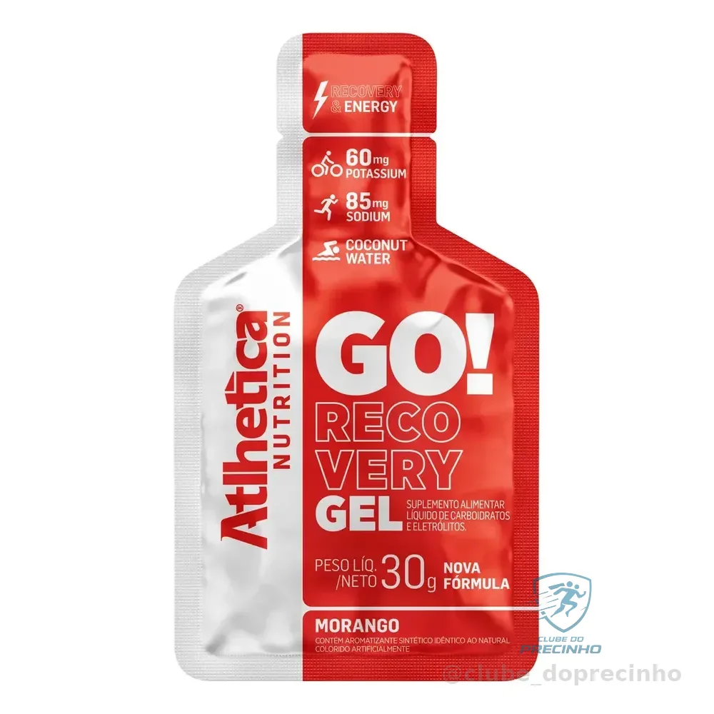 Go! Energy Gel Recovery Morango Display Com 10 Saches De 30g Morango