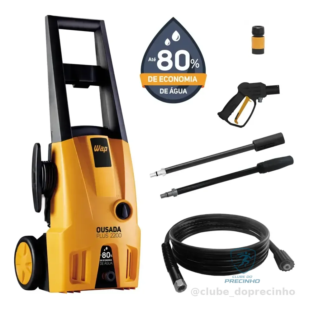 Lavadora De Alta Pressão Wap Ousada Plus 2200 1500w 1750 Psi Amarelo/preto 220v 60
