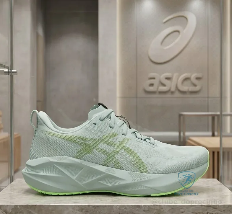 Tênis Masculino de Corrida Novablast 5 Asics Verde - 41 ao 44