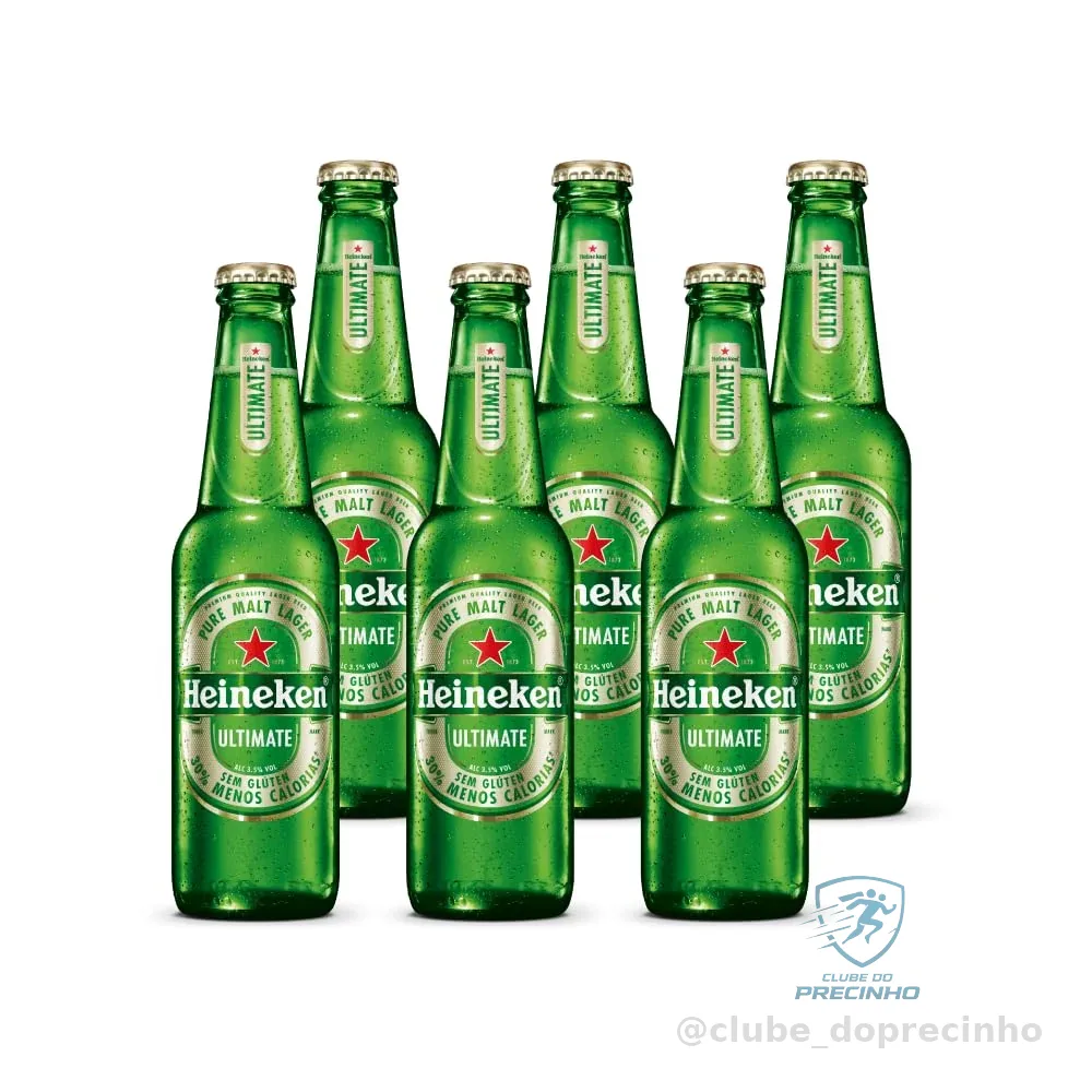 Heineken Ultimate Cerveja Lager Puro Malte Long Neck Pack 6 Unidades 330ml