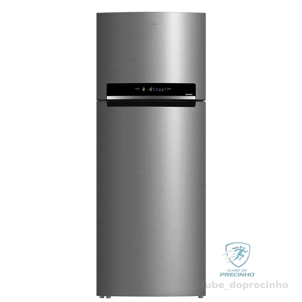 Geladeira Frost Free Midea 491 Litros MD-RT650EVK463 Duplex Inverter Turbo Freezer Inox Bivolt