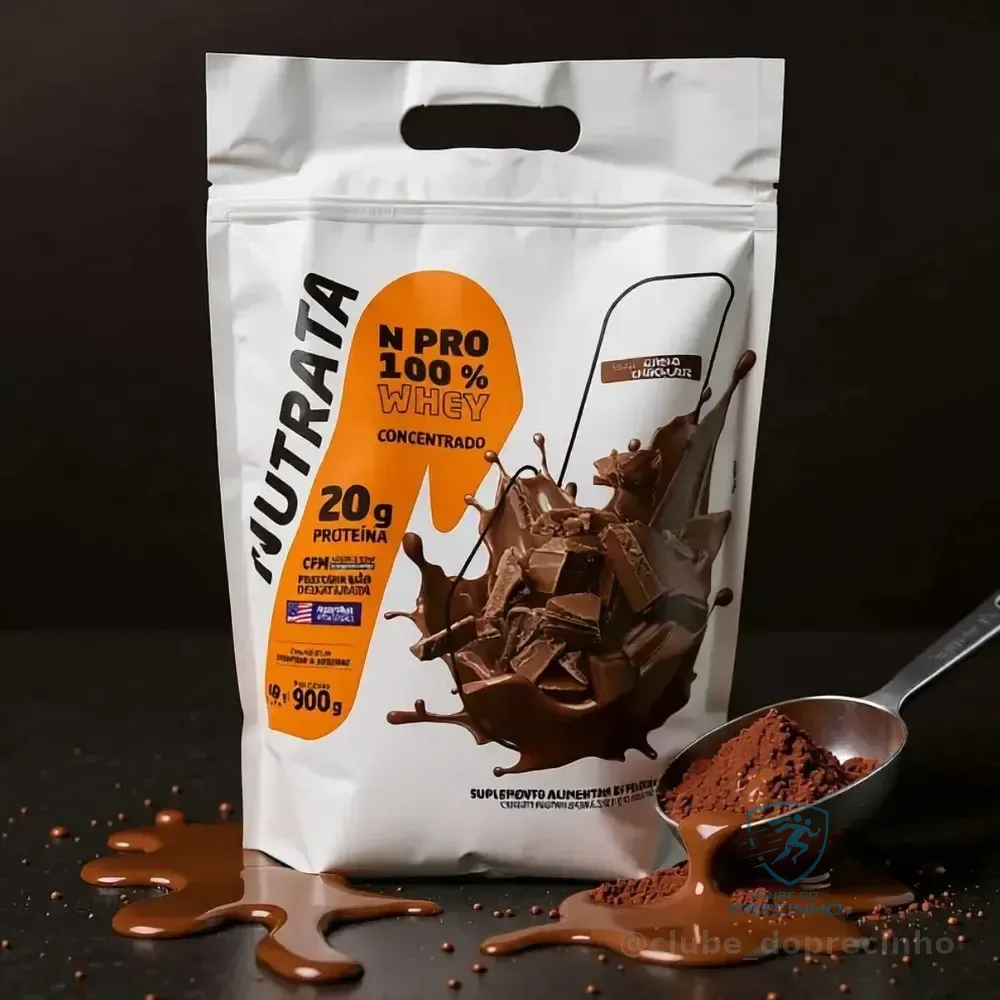 Nutrata Whey Npro 100% Concentrado Refil Suplemento Chocolate