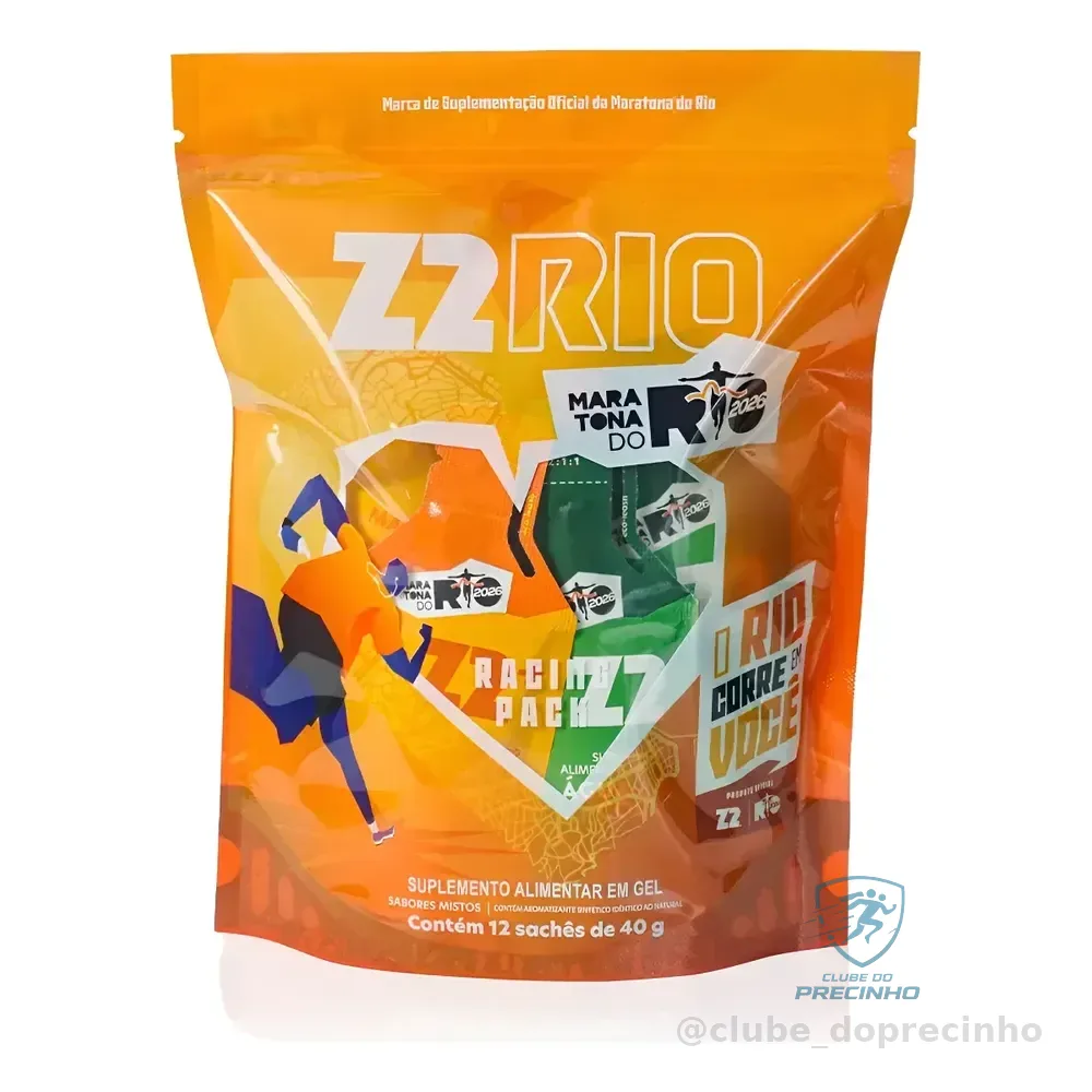 Energy Gel Z2 Racing Pack Box 12 Unidades Sachê 40g Racing Pack