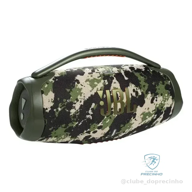 Caixa De Som Jbl Boombox 3, Bluetooth, Portátil, Cor Squad Verde 220v