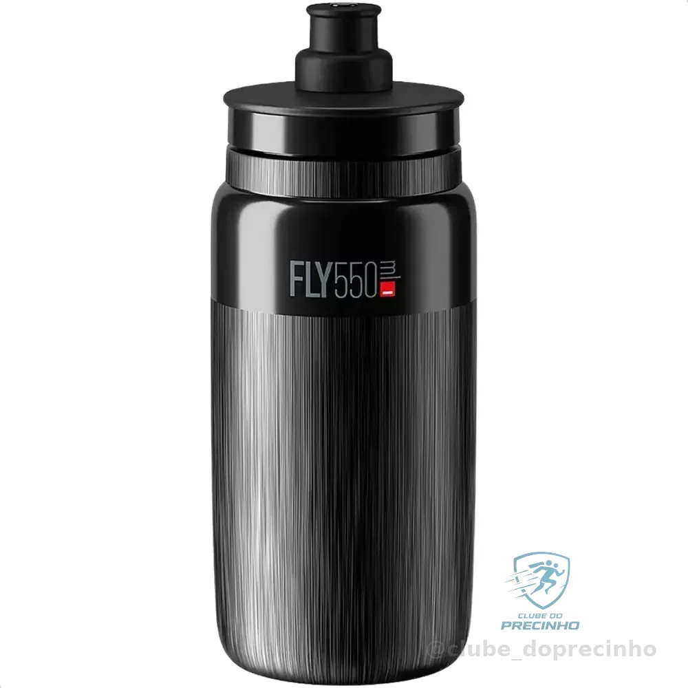 Elite Fly Tex Garrafa Caramanhola Bike Elite Fly Tex 550ml Preto