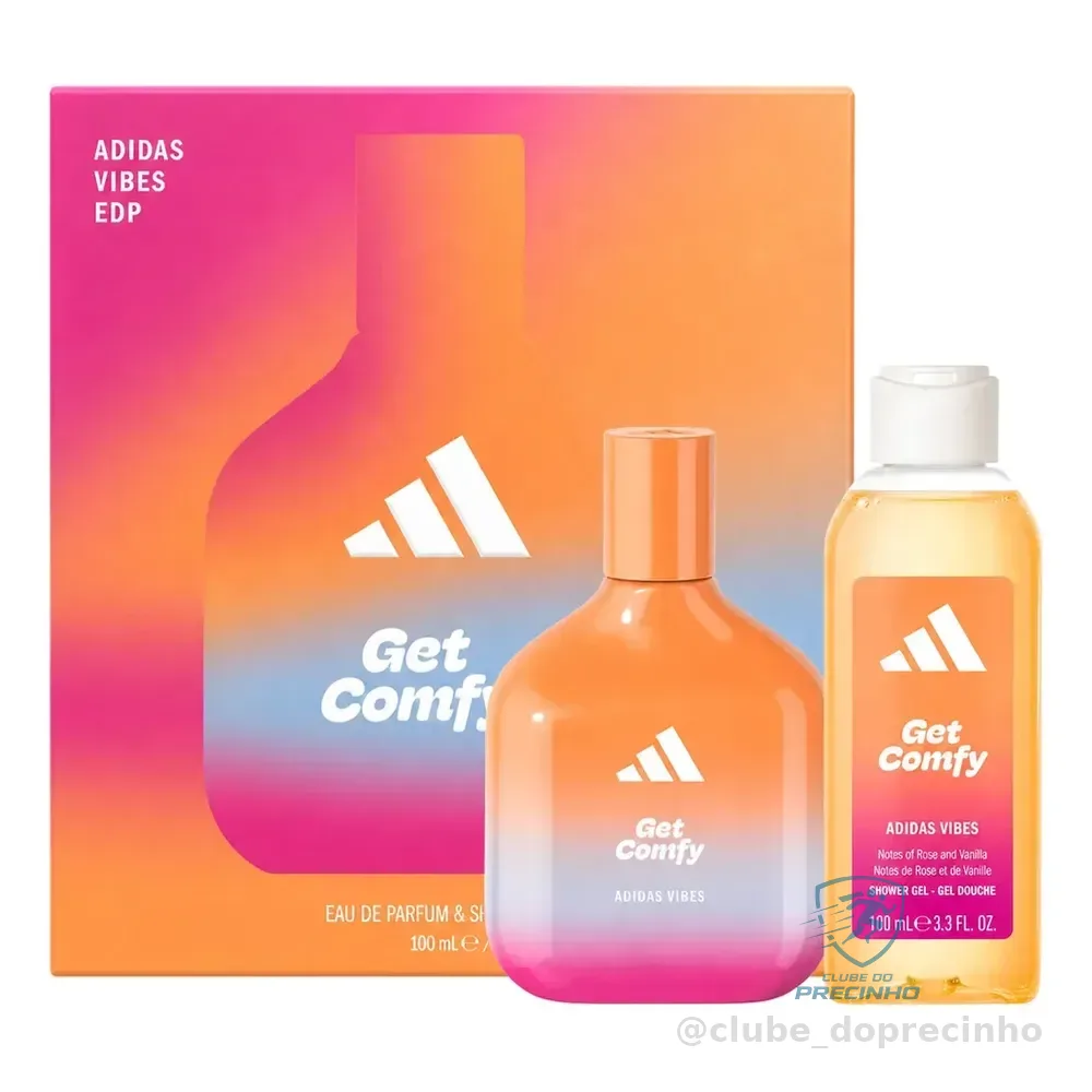 adidas Vibes Get Comfy Kit Coffret Eau De Pafum Shower Gel (2 Produtos)