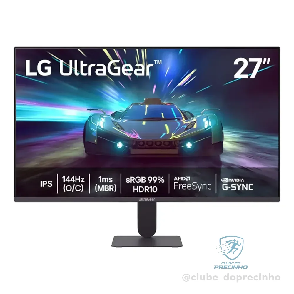 Monitor LG Ultragear 27g411a-b 27 ,fhd, 144hz, 1ms (mbr), Nvidia G-sync, Amd Freesync, Hdr10 Preto 127/220v