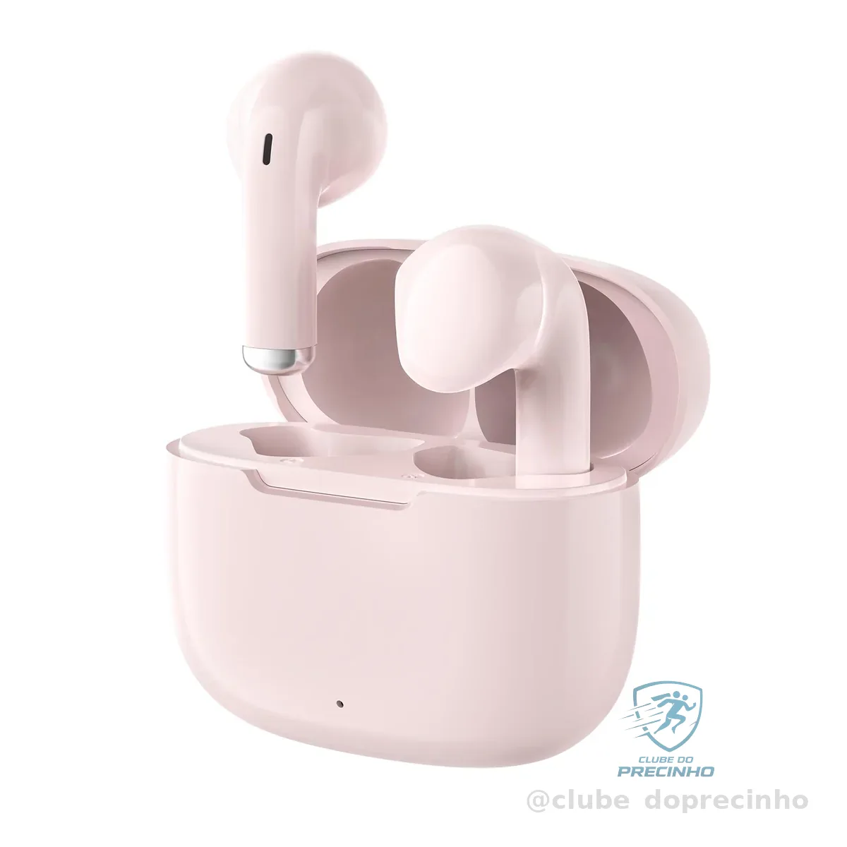 Fone de Ouvido Bluetooth 5.3, Graves Potentes, Drivers de 13mm, 14H de Reprodução, Resistência à Água, Fone sem fio tws (rosa)