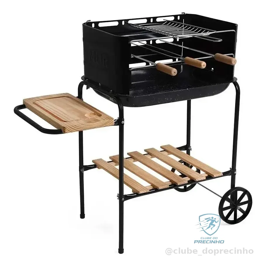 Churrasqueira Califórnia Bacia Esmaltada Preto