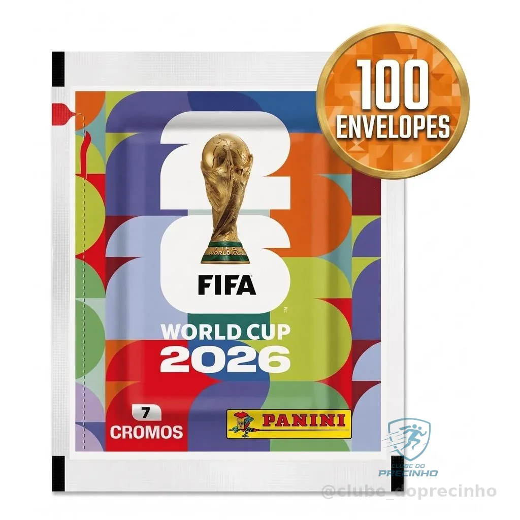 700Figurinhas Panini da Copa do Mundo 2026 - 100 Envelopes com 7 Figurinhas Display