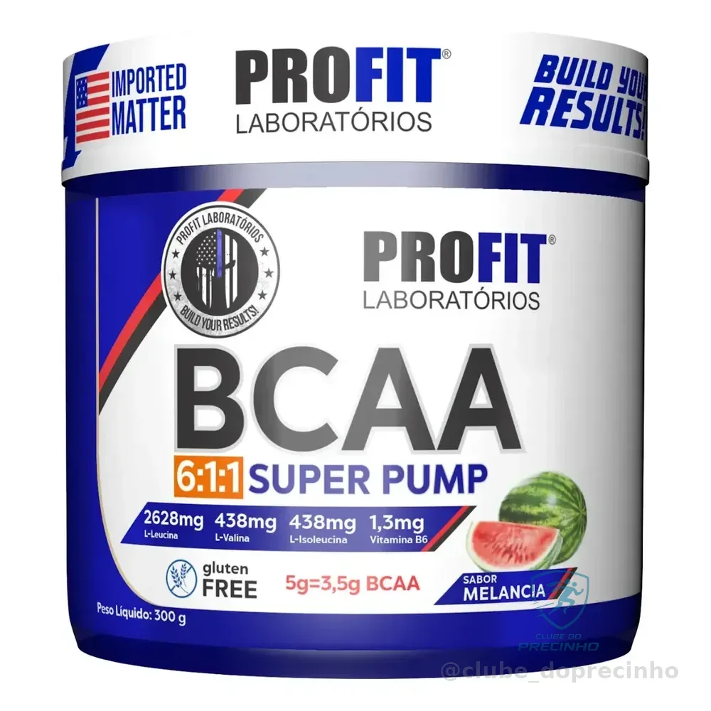 Bcaa 6:1:1 Super Pump Powder 300g - Profit Sabor Melancia