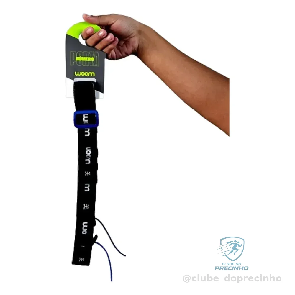 Cinto Porta Número De Corrida Woom Ajustável Unissex Cores Cor Azul Tamanho Único Geométrico