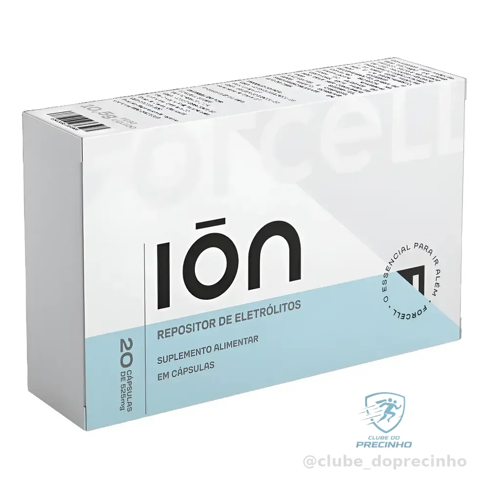 Ion Cápsulas De Eletrólitos Forcell (20 Cápsulas De 525mg) Sabor Sem Sabor