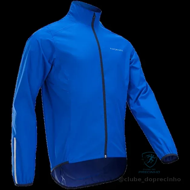 Jaqueta Masculina de Ciclismo Impermeável Van Rysel Azul
