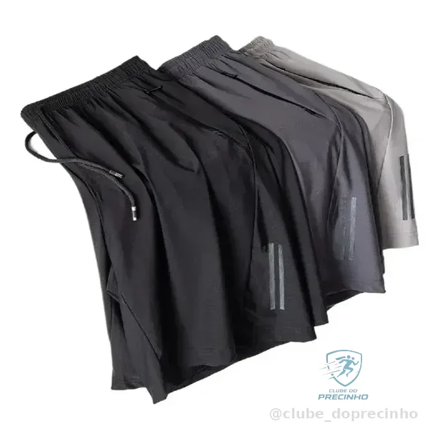 Kit 3 Bermuda Masculina Importada Seda  Secagem Rápida